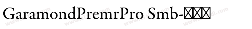 GaramondPremrPro Smb字体转换